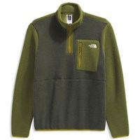 The North Face Men's Yumiori 1/4 Zip - New Taupe Green / Woodland Green / Deep Dijon