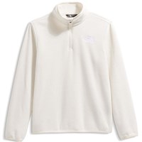 The North Face Youth Glacier 1/4 Zip Pullover - White Dune