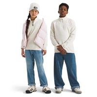 The North Face Youth Glacier 1/4 Zip Pullover - White Dune