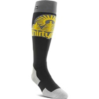 ThirtyTwo Men's Signature 32 Halo Midweight Snowboard Socks - Black / Charcoal