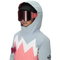 686 Girl's Girls Snaggletooth Luna Insulated Jacket - Geranium Pink Colorblock