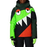 686 Boy's Snaggletooth Owen Insulated Jacket - Borealis Green Colorblock