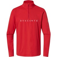 Descente Men's Chest Logo T-Neck - Electric Red