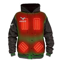 Men's ActionHeat Philadelphia Eagles 5V Heated Varsity Jacket - Green / Black