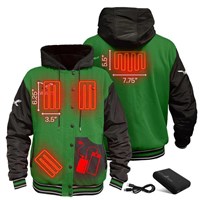 Men's ActionHeat Philadelphia Eagles 5V Heated Varsity Jacket - Green / Black