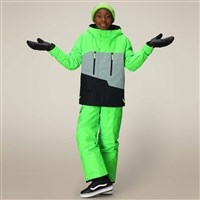 686 Geo Insulated Jacket - Boy's - Borealis Green Colorblock