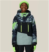 686 Geo Insulated Jacket - Boy's - Blue Hemisphere Colorblock