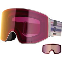 Salomon Sentry Prime Sigma Goggles (with Extra Lens) - Rainy Day Frame w/ Sigma Poppy Red + Light Blue Lenses (L47894200)