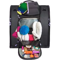 Kulkea Powder Trekker Ski Boot Backpack - Black / White / Lavender