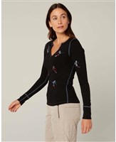 Alp-N-Rock Women's Slope II Henley Shirt - Black