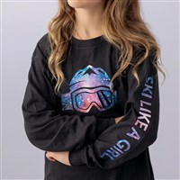 Ski Like A Girl The Galaxy L/S Tee - Black / Glitter