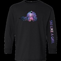 Ski Like A Girl The Galaxy L/S Tee - Black / Glitter