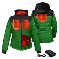 Women's ActionHeat Philadelphia Eagles 5V Puffer Battery Heated Jacket - Green / Black