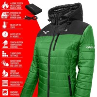 Women's ActionHeat Philadelphia Eagles 5V Puffer Battery Heated Jacket - Green / Black