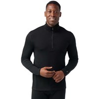 Smartwool Men's Classic Thermal Merino Base Layer 1/4 Zip - Black