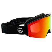 Destroyer Hard Coin Goggle - Black / White Frame w/ Red + Yellow Lenses (81901012)