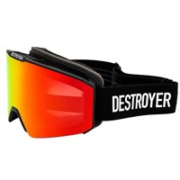 Destroyer Hard Coin Goggle - Black / White Frame w/ Red + Yellow Lenses (81901012)