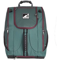 Athalon Deluxe Everything Ski Boot Backpack – Multi-Compartment Gear Bag - Green / Cranberry