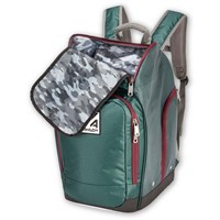 Athalon Alpine Ski Boot Backpack – Water-Resistant Gear Bag - Green / Cranberry