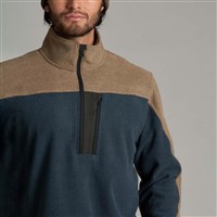 Kuhl Men's Skorchr Fleece 1/4 Zip - Khaki / Storm Blue