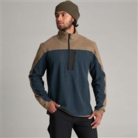 Kuhl Men's Skorchr Fleece 1/4 Zip - Khaki / Storm Blue