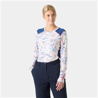 Helly Hansen LIFA Active Crew - Women's - White Slope Map Aop