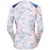 Helly Hansen LIFA Active Crew - Women's - White Slope Map Aop