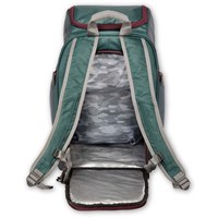 Athalon Alpine Ski Boot Backpack – Water-Resistant Gear Bag - Green / Cranberry