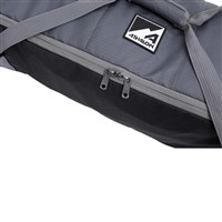 Athalon Alpine Rolling Double Ski Bag – Durable Wheeled Gear Bag - Black / Gray