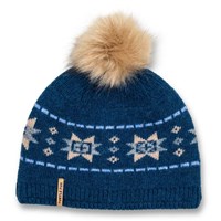 Turtle Fur Women's Lambswool North Star Pom Beanie - Ink