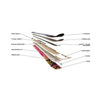 Salomon QST 100 Skis - Black / Iceberg Green / Equipe Red