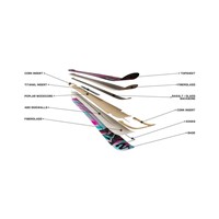 Saloomon QST 106 Skis - Black / Equipe Red / Almond Milk
