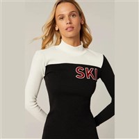 Alp N Rock Women's Fallon Mock Neck Top - Black / Off White