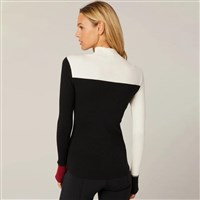 Alp N Rock Women's Fallon Mock Neck Top - Black / Off White