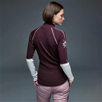Alp N Rock Women's Lucy Longsleeve Mock Neck - Cabernet
