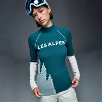 Alp N Rock Women's Lucy Longsleeve Mock Neck - Pacific Teal