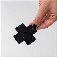 NoSo Patch - X Shapes Collection - Black Ripstop