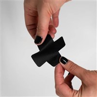 NoSo Patch - X Shapes Collection - Black Ripstop