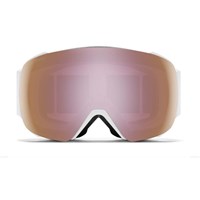 Smith I/O MAG Goggle - White Vapor Frame w/ CP Everyday Rose Gold Mirror + CP Strm Yel Fla Lenses (M004270OZ99M5)