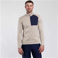 Kjus Men's Hydro Midlayer Half-Zip - Malt / Kjus Navy