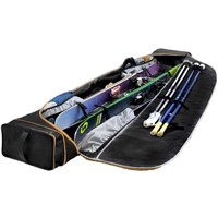 Kulkea Kantaja Double Roller Ski Bag - Black / Gold