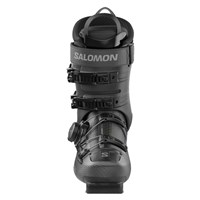 Salomon Men's S/Pro Supra S BOA 100 Ski Boots - Black / Beluga Met / Dark Grey Met