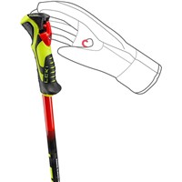 Leki WCR Evo Lite SL TR Pole - Bright Red / Violet / Neon Yellow