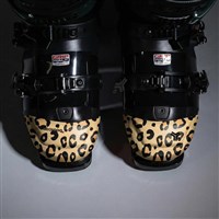 Bootcap 2.5 Ski Boot Insulated Toe Cover - Tan Leopard