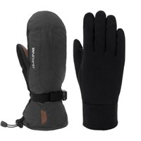 Dakine Men’s Scout 2.0 Leather DLX Mitts - Carbon Heather / Soft Silt / Silver Lining