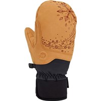 Gordini Women's MTN Crew Artist Mitts - Tan Black Snowflake