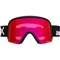 Anon Nesa S Goggles + Bonus Lens - Black Frame w/ Perceive Sunny Red + Perceive Cloudy Burst Lenses (3054910Z58)