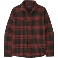 Patagonia Men's Fjord Flannel Shirt - Powder / Rusty Red