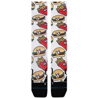 Stance Combo Meal Mid Poly Snow - Medium Red