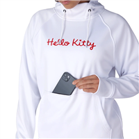 686 Women's 686 x Hello Kitty Bonded Fleece Pullover Hoody - Hello Kitty White Red